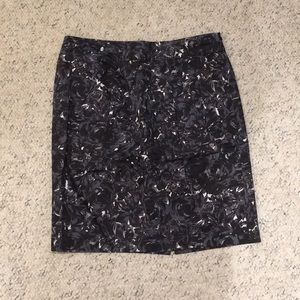 Floral pencil skirt